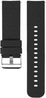 🖤 black soft silicone watch strap for michael kors access gen 4 mkgo – compatible replacement wristband logo