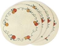 🍂 embroidered thanksgiving placemats - leaf decorations логотип