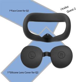 img 3 attached to 🔥 Enhance Your Oculus Quest 2 Experience with Devansi VR Silicone Face Cover: Sweat-Proof, Washable, and Light-Proof (Black)