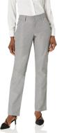 ladies' relaxed straight wrinkle-free pants by lee - ideal for women's clothing, suiting, and blazers logo