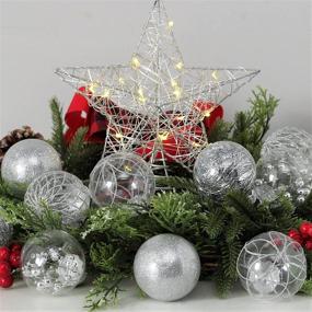 img 1 attached to 🎄 Shatterproof Xmas Ball Decorations - Set of 30 Clear Christmas Ball Ornaments, 2.36 Inch Silver Hanging Baubles for Christmas Tree, Weddings, and Parties - Includes Dedicated Stuff