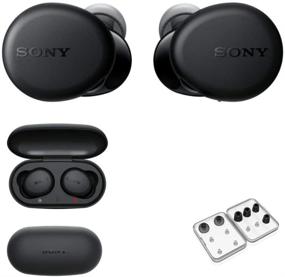 img 4 attached to 🎧 Sony WF-XB700/B True Wireless Earbuds with Extra BASS (Black) + Knox Gear Memory Foam/Silicone Ear-Tips Bundle (2 Items)