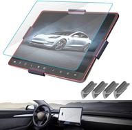 📱 15" tempered glass screen protector for model 3/y: anti-scratch, shock resistant - car navigation touchscreen protector for model 3/y center control touch screen logo