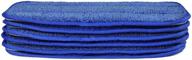 🧼 6 pack of blue 10-inch cleanaide all purpose twist yarn microfiber mop pads logo