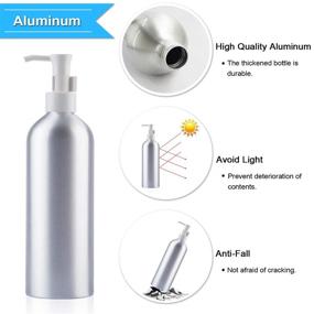 img 1 attached to 🧴 Refillable Aluminum Sanitizer Dispenser Bottles