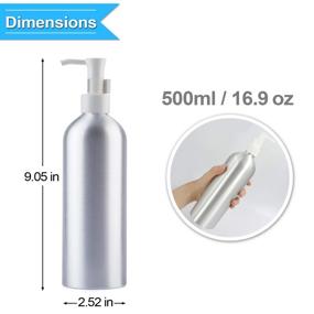 img 3 attached to 🧴 Refillable Aluminum Sanitizer Dispenser Bottles