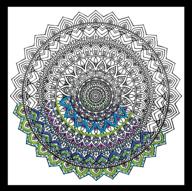 🧵 mandala zenbroidery stamped embroidery kit - tobin 10x10 inch logo