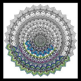 img 1 attached to 🧵 Mandala Zenbroidery Stamped Embroidery Kit - Tobin 10x10 Inch