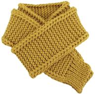 зимний вязаный шарфик для малышей и младенцев: аксессуары для девочек в стиле модных шарфов логотип