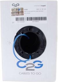 img 2 attached to 🔗 C2G 56006 Cat5e Оптоволоконный кабель - Неприкрываемый сетевой Ethernet кабель с твердыми проводниками, рейтинг CMR-Rated Riser, соответствует ТАА, синий (500 футов, 152.4 м) - Сделано в США: Улучшите SEO