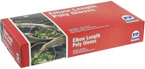 img 1 attached to 🧤 High-quality, Long 21.5 Inch Royal Elbow Disposable Poly Gloves - Box of 100