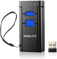 annlov 1d mini bluetooth barcode scanner: versatile wireless & wired connectivity, high compatibility logo