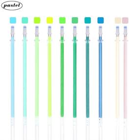 img 1 attached to Gel Pen Refills Set - 48 Vibrant Colors, Including Green and Earth Tones. Ideal for Adult Coloring Books, Craft Markers, Scrapbooking, Painting, Writing, Art, and Drawing. No Duplicate Shades.