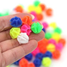 img 1 attached to 🚲 Enhance Your Bike's Style with KLOUD City Assorted Colors Wheel Spokes Plastic Clip Beads/Spoke Derections