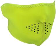 😷 stay visible and protected with zanheadgear neoprene half face mask in high-visibility lime - adult/unisex, wnfm142lh logo