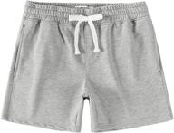 🩳 nimenjoja men's 5.5-inch cotton gym shorts: athletic jogger sweat shorts with zipper pocket logo