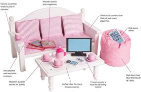 img 3 attached to 🎀 Eimmie Inch Doll Furniture Set for Playtime