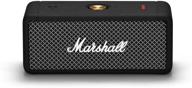 черный портативный bluetooth-динамик marshall emberton для увеличения онлайн-видимости логотип