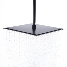 img 1 attached to 🚿 Experience Ultimate Luxury with Hiendure 16 Inch Rainfall Square Stainless Steel Shower Head in Oil Rubbed Bronze