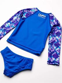 img 3 attached to 👙 Speedo Girls' UV Swim Shirt Rashguard Set with Long Sleeves