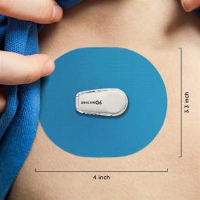 img 1 attached to 🩹 Защитный пластырь SIMPATCH для Dexcom G6 (25 штук) - Водонепроницаемый, пластыри для СГМ в разных цветах - Улучшите ваше восприятие Dexcom G6