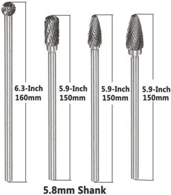 img 1 attached to 🔪 "Yakamoz Tungsten Деревообрабатывающий гравировальный инструмент - Точный 5.9-дюймовый инструмент для художественной деревообработки