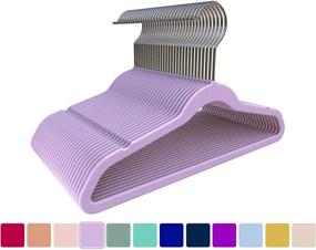 img 3 attached to 30 Pack of Lilac TQVAI Kids Velvet Hangers - Non Slip and Space Saving