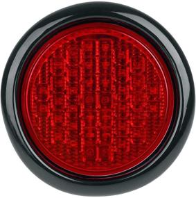 img 1 attached to 🚦 Partsam 4" Round Super Bright 40 LED Diodes Stop Tail Turn Brake Lights for Trucks Trailers RV Boat - Waterproof, Rubber Mount - Red Assembly