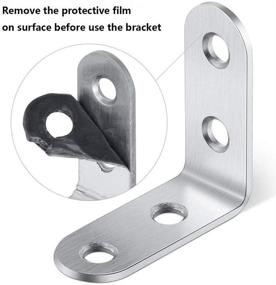 img 1 attached to Premium Stainless Steel Corner Bracket 40mmx40mm: Sturdy Fastening Solution for Corners