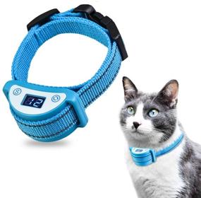 img 4 attached to 🐱 Паипайтек ошейник-ударная повязка для кошек - автоматический тренажер для прекращения мяуканья - звук, вибрация, удар - 3 режима - водонепроницаемый и перезаряжаемый - подходит для кошек и котят.