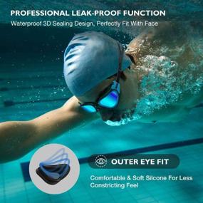 img 1 attached to 🏊 OMID Swim Goggles: Premium Comfort and Enhanced Visibility for Adult Swimmers