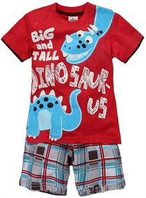 img 4 attached to 👶 Toddler 2pcs T-Shirt & Shorts Set - Cute ShortSets Outfits for Boys and Girls