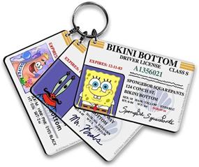 img 4 attached to SpongeBob Bikini Drivers License Keychain