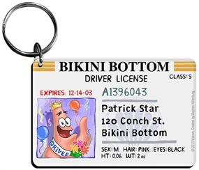 img 2 attached to SpongeBob Bikini Drivers License Keychain