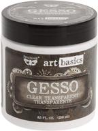 🎨 prima marketing 961466 art basics gesso: clear, 8.5-ounce - high quality primer for all creative surfaces logo