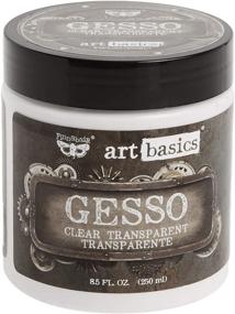 img 4 attached to 🎨 Prima Marketing 961466 Art Basics Gesso: Clear, 8.5-Ounce - High Quality Primer for All Creative Surfaces