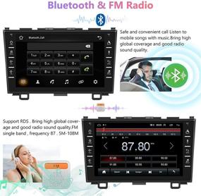 img 3 attached to 🚗 Ultimate Car Audio Upgrade: 8 Inch Android Double Din Car Radio for Honda CRV 2008-2011 - 1080P HD Capacitive Screen, GPS, Bluetooth, WiFi, Mirror Link & Backup Camera Included
