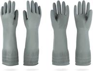 🧤 dabogosa 2 pair long rubber gloves - large dishwashing gloves for optimal protection logo