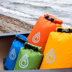 img 2 attached to 🏞️ Aqua Quest Coastal Sunset Dry Bag Set: Explore the Seas with 5, 10, 20, and 30 L Waterproof Storage Options