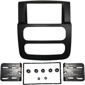 img 1 attached to 🔧 DKMUS Double Din Radio Stereo Dash Install Mount Trim Kit for 02-05 Dodge Ram 1500 2500 3500: Easy Installation and Perfect Fit