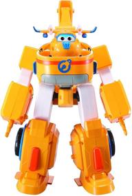 img 3 attached to 🚁 Super Wings - 7" Donnie's Dozer Playset with 2" Transform-a-Bot Donnie Figure - Transforming Airplane Toy Vehicle for Kids 3-5 - Perfect Birthday Gift for Boys and Girls Preschoolers