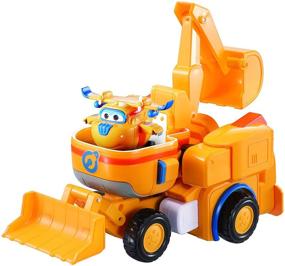 img 4 attached to 🚁 Super Wings - 7" Donnie's Dozer Playset with 2" Transform-a-Bot Donnie Figure - Transforming Airplane Toy Vehicle for Kids 3-5 - Perfect Birthday Gift for Boys and Girls Preschoolers