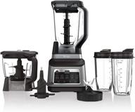 🥑 ninja bn801 professional plus kitchen system, 1400 watt power, 5 functions for smoothies, chopping, dough & more with auto iq, 72-ounce blender pitcher, 64-ounce processor bowl, (2) 24-ounce to-go cups, grey логотип