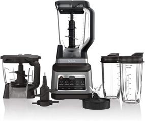 img 4 attached to 🥑 Ninja BN801 Professional Plus Kitchen System, 1400 Watt Power, 5 Functions for Smoothies, Chopping, Dough & More with Auto IQ, 72-ounce Blender Pitcher, 64-ounce Processor Bowl, (2) 24-ounce To-Go Cups, Grey