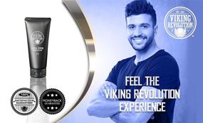 img 3 attached to Viking Revolution Microdermabrasion Face Scrub: The Ultimate Men's Facial Cleanser for Exfoliating, Deep Cleansing, and Removing Blackheads, Acne, and Ingrown Hairs - Perfect Pre-Shave Scrub (1 Pack)