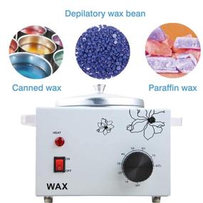 img 3 attached to Enhance Your Waxing Experience with the Single Wax Warmer Professional Electric Wax Heater: Advanced Temperature Settings for Paraffin Hot Facial Skin SPA Treatments