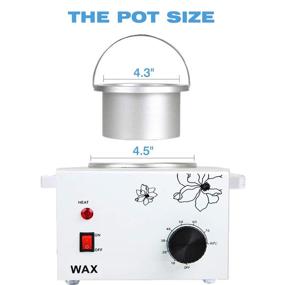 img 2 attached to Enhance Your Waxing Experience with the Single Wax Warmer Professional Electric Wax Heater: Advanced Temperature Settings for Paraffin Hot Facial Skin SPA Treatments