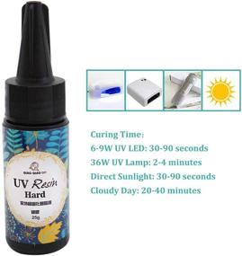 img 2 attached to ✨ QIAO QIAO DIY Hard UV Resin Clear for Jewelry Making Craft – Ultraviolet UV Curing Resin Epoxy Glue, No Mixing Required, Quick Curing (25g/0.88oz)