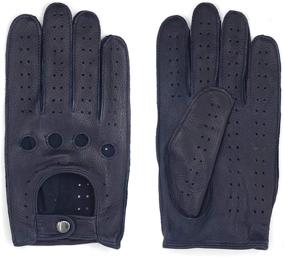 img 3 attached to 🧤 Harssidanzar Goatskin Leather Driving Gloves: Unlined Men's Accessories for Enhanced Comfort and Style