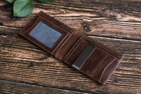 img 2 attached to 💼 Men's Accessories: NKPT Genuine Full Grain Leather Wallet